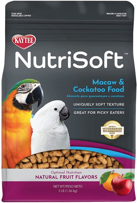 9 lb (3 x 3 lb) Kaytee NutriSoft Macaw and Cockatoo Food