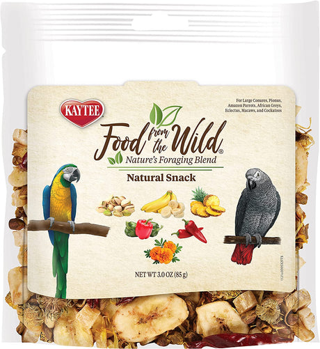 12 oz (4 x 3 oz) Kaytee Food From the Wild Natural Snack for Large Birds
