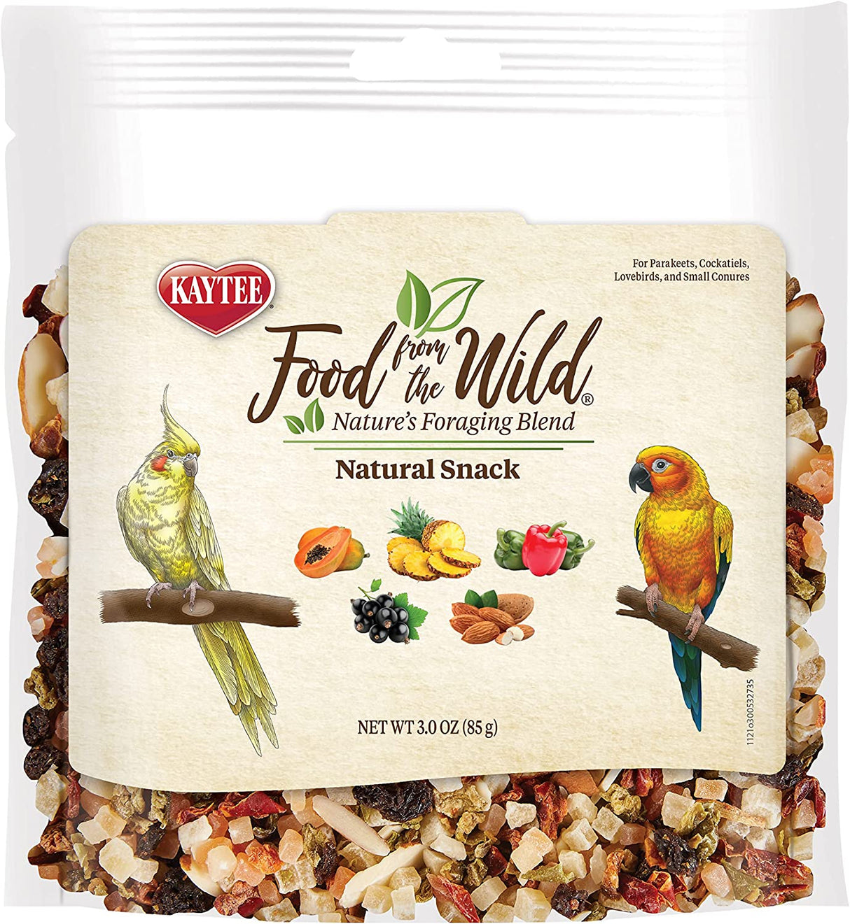 3 oz Kaytee Food From the Wild Natural Snack for Small Birds