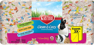 49.2 liter Kaytee Clean and Cozy with Confetti Paper Small Pet Bedding with Odor Control