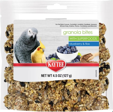 Kaytee Granola Bites with Super Foods Blueberry and Flax - PetMountain.com