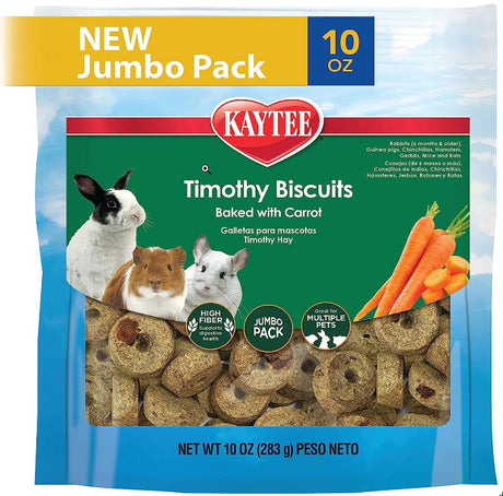Kaytee Timothy Biscuits Baked Treat with Carrot - PetMountain.com