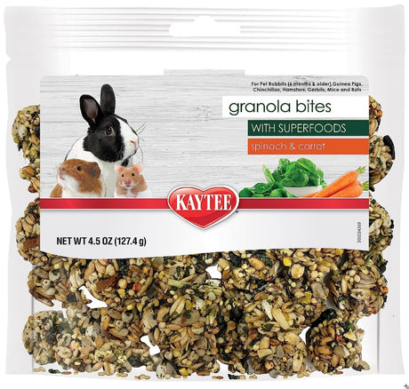 Kaytee Granola Bites with Super Foods Spinach and Carrot - PetMountain.com