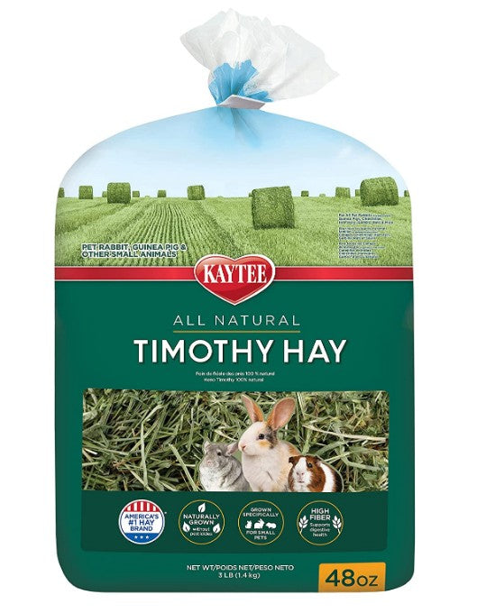 144 oz (3 x 48 oz) Kaytee All Natural Timothy Hay