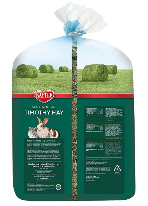 144 oz (3 x 48 oz) Kaytee All Natural Timothy Hay