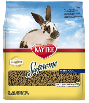 15 lb (3 x 5 lb) Kaytee Supreme Fortified Daily Diet Rabbit Pellets