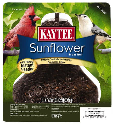 10 oz Kaytee Sunflower Treat Bell for Wild Birds