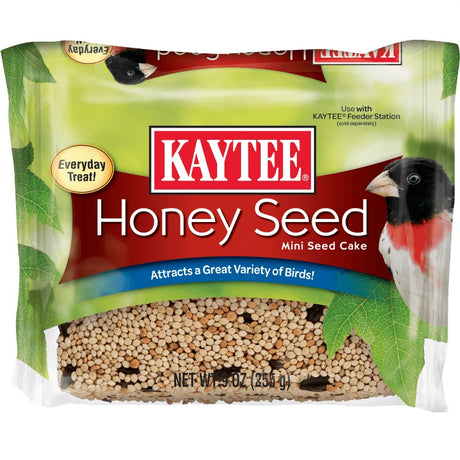 162 oz (18 x 9 oz) Kaytee Honey Seed Mini Seed Cake for Wild Birds