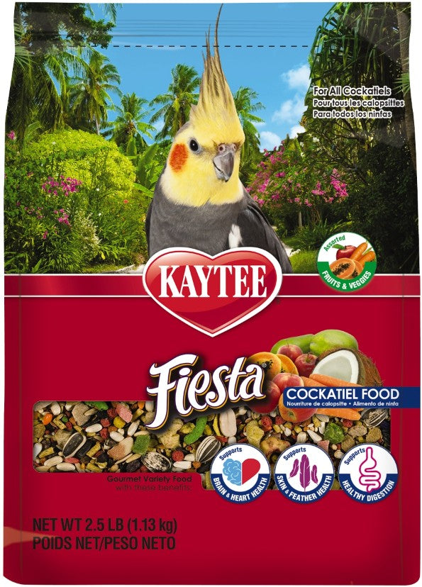 2.5 lb Kaytee Fiesta Cockatiel Gourmet Variety Diet