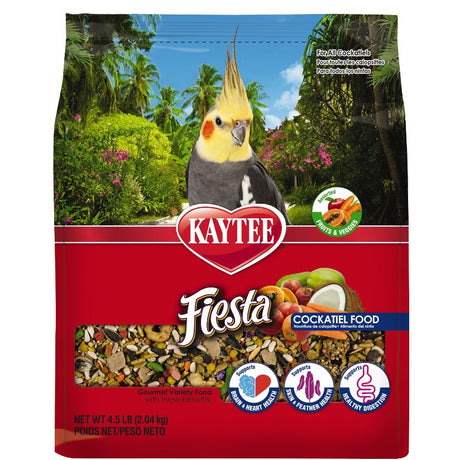 4.5 lb Kaytee Fiesta Cockatiel Gourmet Variety Diet