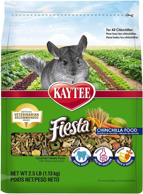 2.5 lb Kaytee Fiesta Chinchilla Gourmet Variety Diet