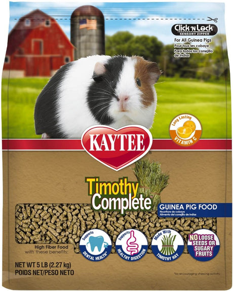 Kaytee Timothy Complete Premium Timothy Fiber Diet Guinea Pig - PetMountain.com