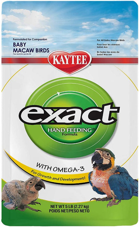 10 lb (2 x 5 lb) Kaytee Exact Hand Feeding Formula Baby Macaws
