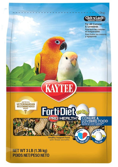 3 lb Kaytee Forti Diet Pro Health Egg-Cite! Healthy Support Diet Conure and Lovebird