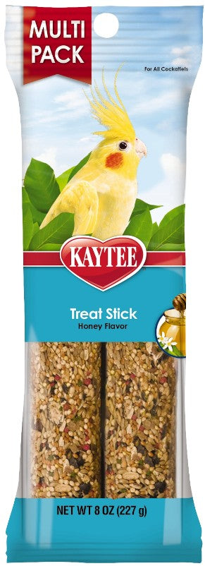 2 count Kaytee Forti Diet Pro Health Honey Treat Sticks for Cockatiels