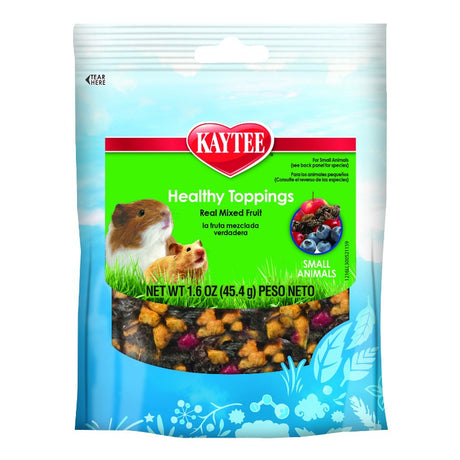 1.6 oz Kaytee Fiesta Healthy Toppings Treat for Small Animals Mixed Fruit