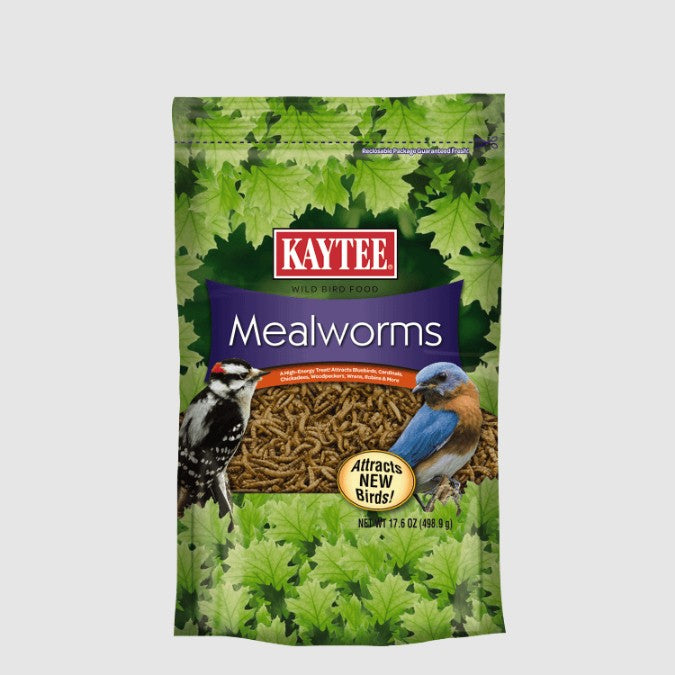 70.4 oz (4 x 17.6 oz) Kaytee Mealworms Wild Bird Food