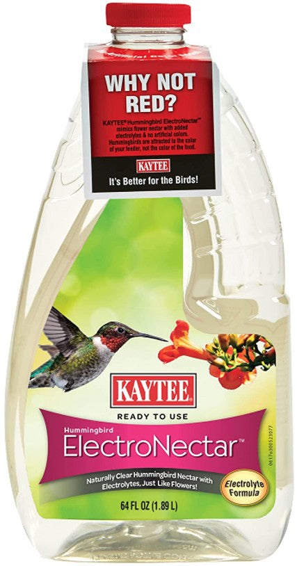 256 oz (4 x 64 oz) Kaytee ElectroNectar Hummingbird Nectar