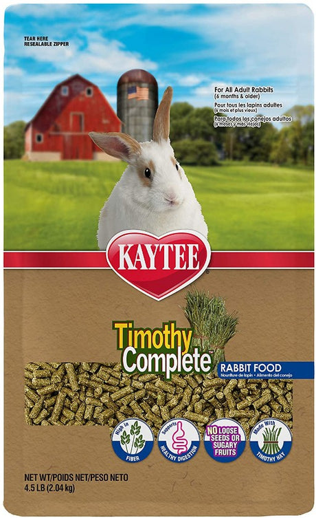 13.5 lb (3 x 4.5 lb) Kaytee Timothy Complete Rabbit Food