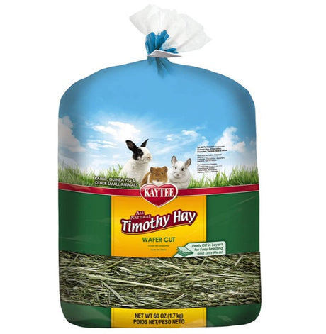 180 oz (3 x 60 oz) Kaytee Wafer Cut Timothy Hay