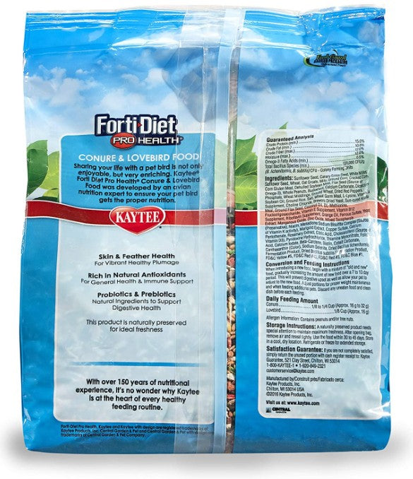 24 lb (6 x 4 lb) Kaytee Forti Diet Pro Health Healthy Support Diet Conure and Lovebird