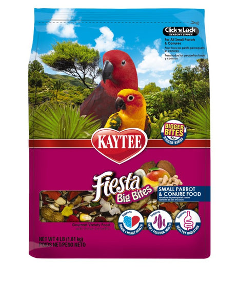 Kaytee Fiesta Gourmet Big Bites Diet Small Parrot and Conure - PetMountain.com