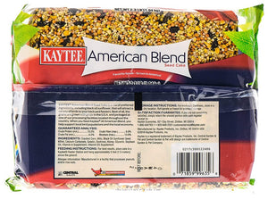 13.8 lb (6 x 2.3 lb) Kaytee American Blend Seed Cake with Favorite Seeds Grown In America For Wild Birds