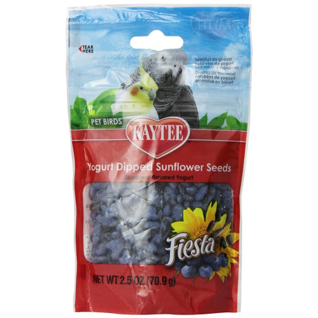 15 oz (6 x 2.5 oz) Kaytee Fiesta Yogurt Dipped Sunflower Seeds Blueberry