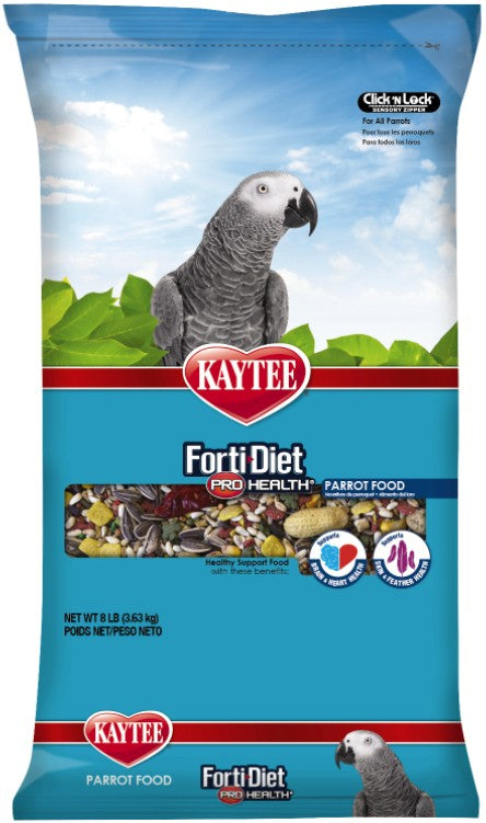 16 lb (2 x 8 lb) Kaytee Parrot Food with Omega 3's For General Health and Immune Support