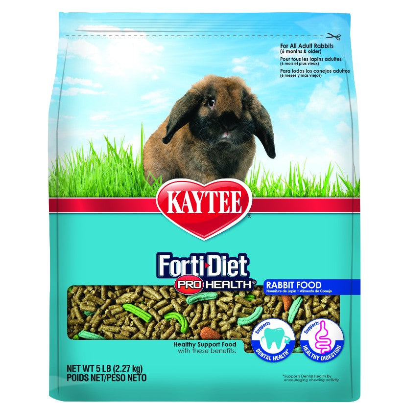 40 lb (4 x 10 lb) Kaytee Forti Diet Pro Health Adult Rabbit Food