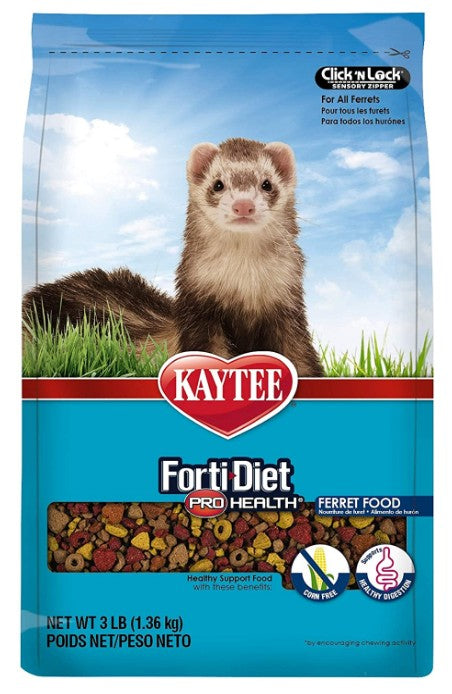 3 lb Kaytee Forti Diet Pro Health Healthy Support Diet Ferret