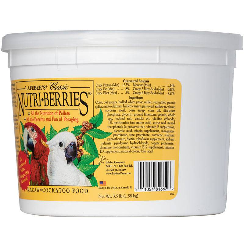 Lafeber Classic Nutri-Berries Macaw and Cockatoo Food
