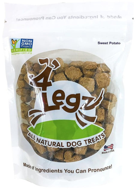 7 oz 4Legz Organic Sweet Potato Crunchy Dog Cookies