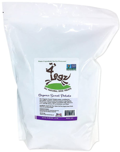 4Legz Organic Sweet Potato Crunchy Dog Cookies - PetMountain.com