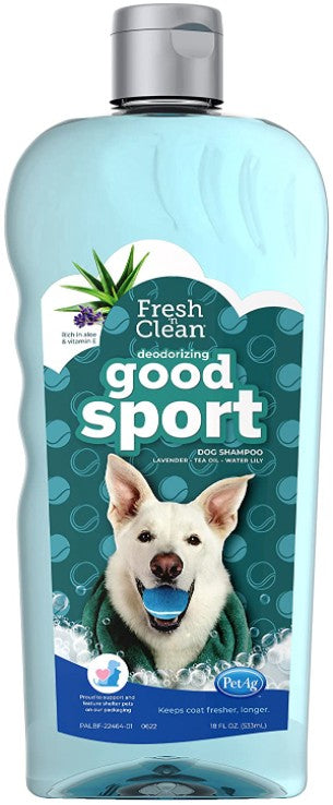 54 oz (3 x 18 oz) Fresh n Clean Good Sport Deodorizing Dog Shampoo