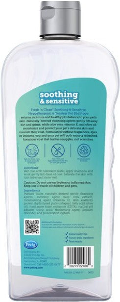 18 oz Fresh n Clean Soothing and Sensitive Hypoallergenic Pet Shampoo