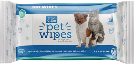 300 count (3 x 100 ct) Fresh n Clean Pet Wipes for Dogs and Cats