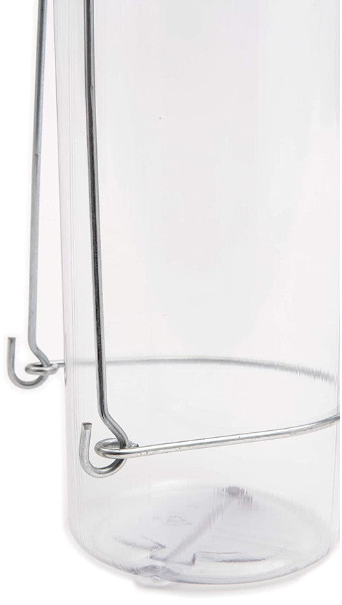 128 oz (4 x 32 oz) Lixit Deluxe Heavy Duty Plastic Bottle with Wire Holder Clear