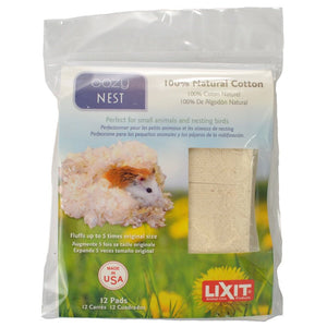 144 count (12 x 12 ct) Lixit Cozy Nest Natural Cotton Bedding