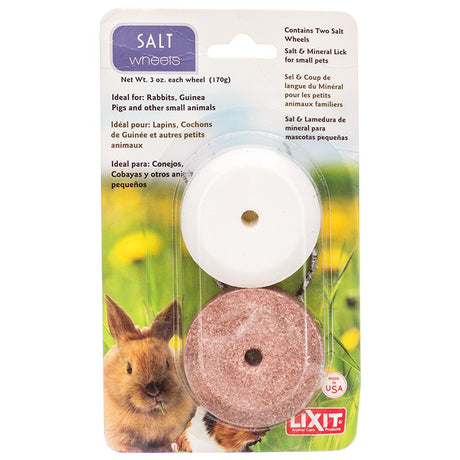 2 count Lixit Salt Wheels Treat for Small Pets