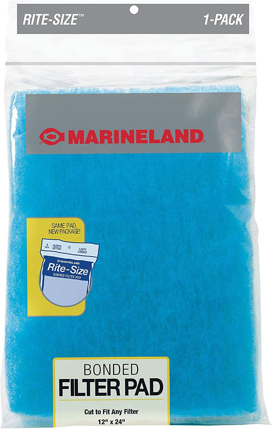 1 count Marineland Rite-Size Bonded Filter Pad