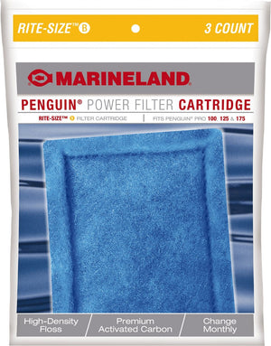 9 count (3 x 3 ct) Marineland Rite-Size B Cartridge (Penguin 110B, 125B and 150B)