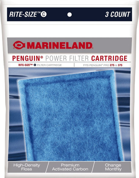 3 count Marineland Penguin Power Filter Cartridge Rite-Size C