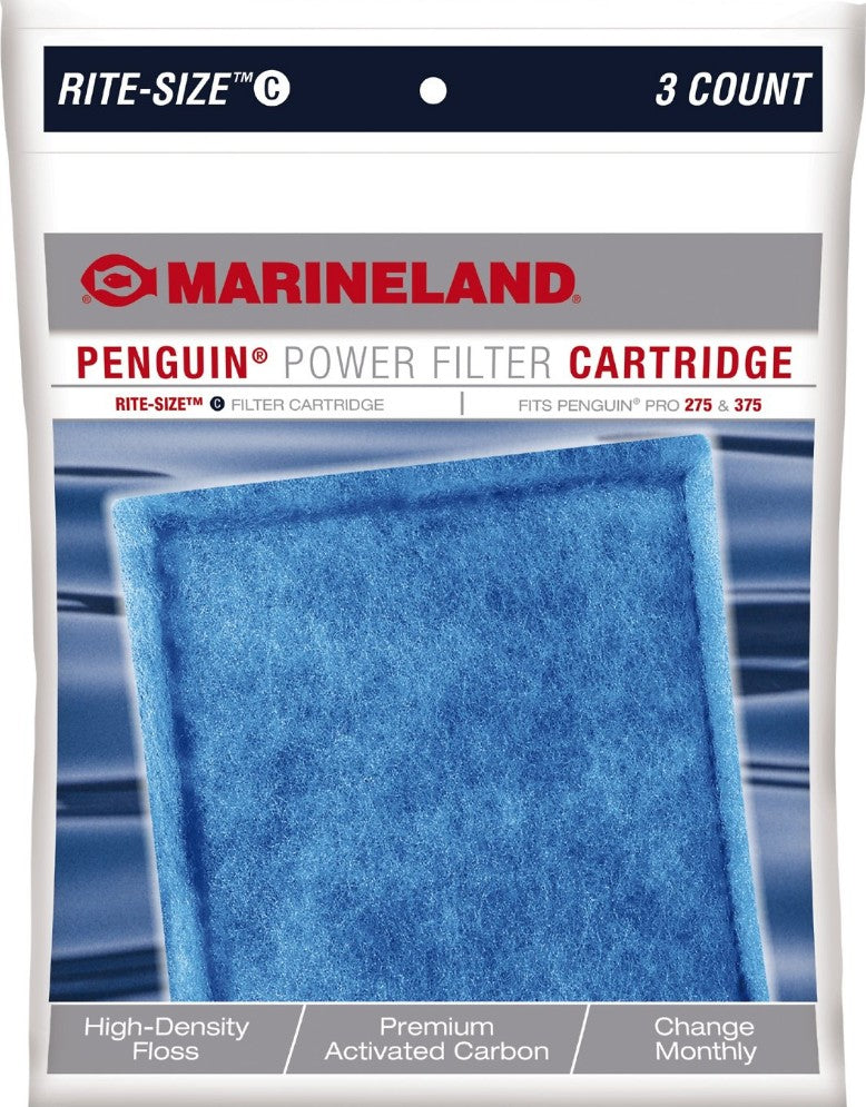 18 count (6 x 3 ct) Marineland Penguin Power Filter Cartridge Rite-Size C