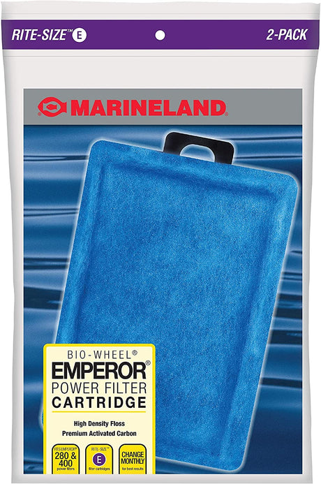 2 count Marineland Rite-Size E Cartridge (Emperor 280 and 400)