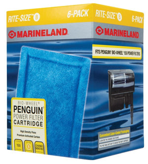 36 count (6 x 6 ct) Marineland Rite-Size B Cartridge (Penguin 110B, 125B and 150B)