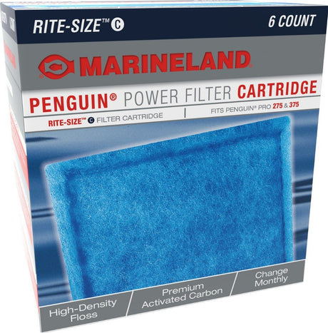 6 count Marineland Penguin Power Filter Cartridge Rite-Size C