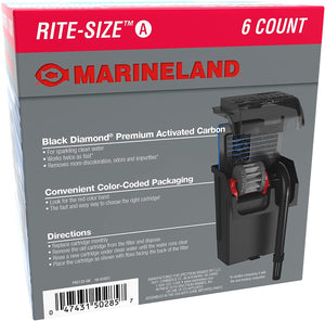 6 count Marineland Rite-Size A Cartridge (Penguin 99B, 100B and Mini)