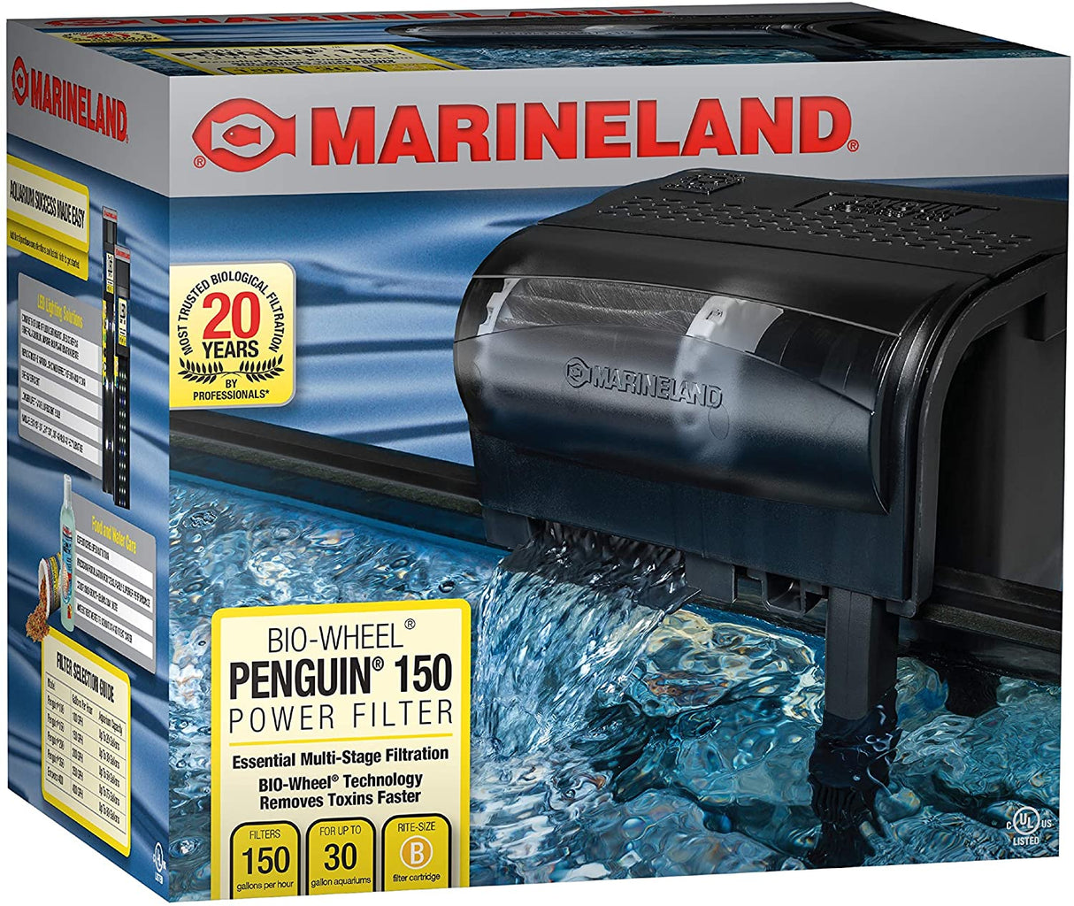 Marineland Penguin Bio-Wheel Power Filter for Aquariums - PetMountain.com