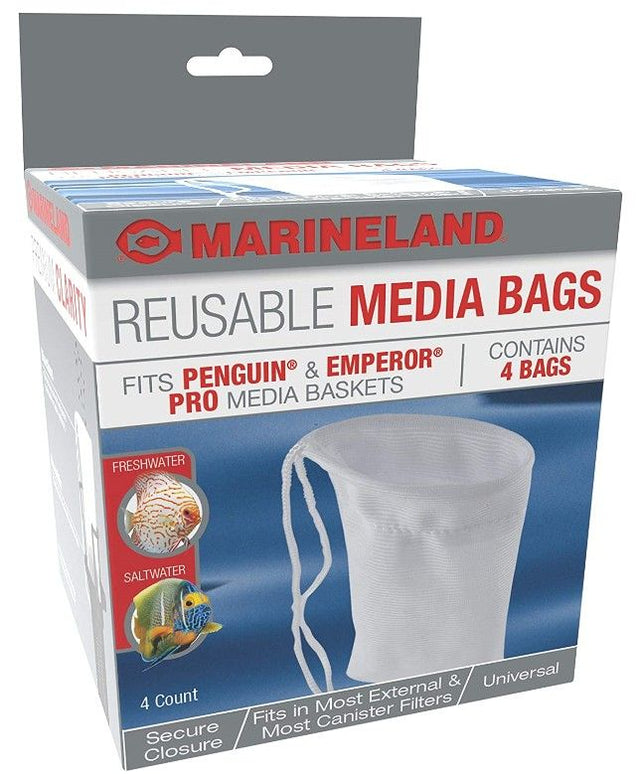 4 count Marineland Reusable Universal Media Bags